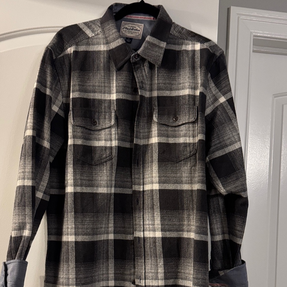Pendleton Black and White Plaid Shirt